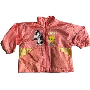 Vintage 1997 Baby Looney Tunes Windbreaker Jacket 24M Sylvester Tweety